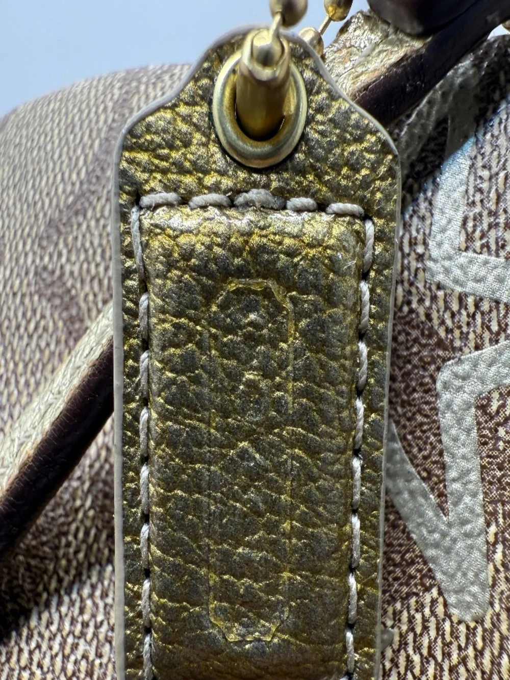 ALLURING COACH STAR LOGO MONOGRAM WRISTLET!